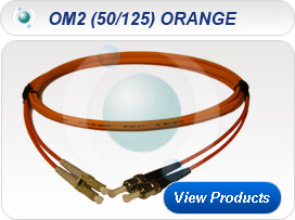 Ruggedised (FLAT TWIN) Patchcords OM2 (50/125) ORANGE